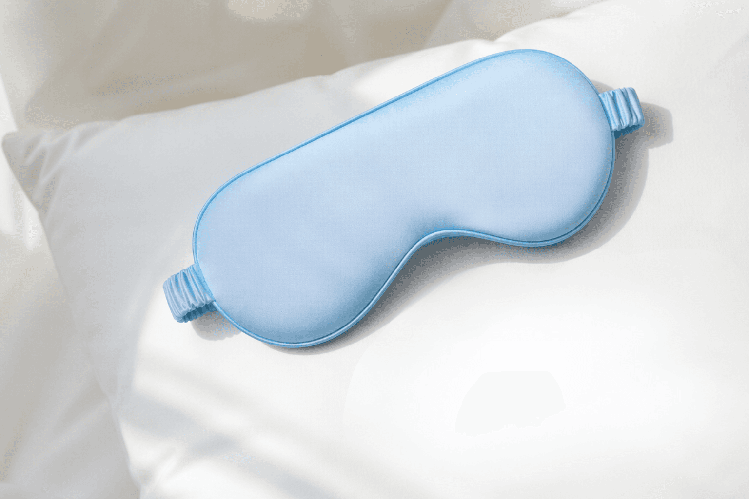 Maska na oczy jedwabna, dwustronna, zaciemniająca